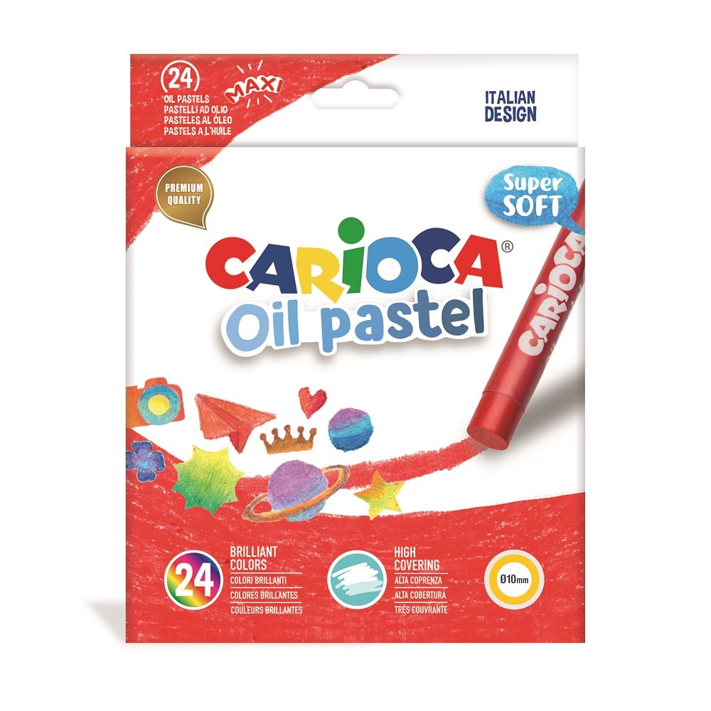 Carioca Yağlı Pastel Boya Kalemi 24'lü STD