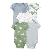 Carter's Layette Erkek Bebek Kısa Kollu Body 5'li Set Yeşil