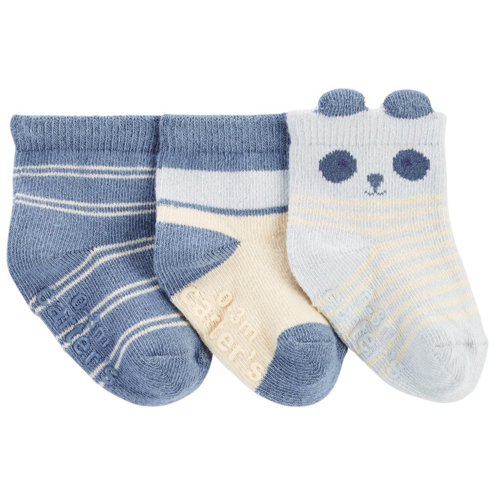 Carter's Erkek Bebek Çorap 3'lü Set Mavi