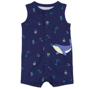 Carter's Erkek Bebek Kısa Kollu Tulum Lacivert