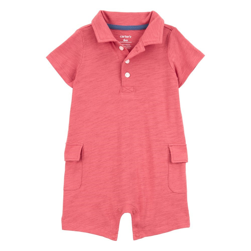 Carter's Erkek Bebek Kısa Tulum Kırmızı
