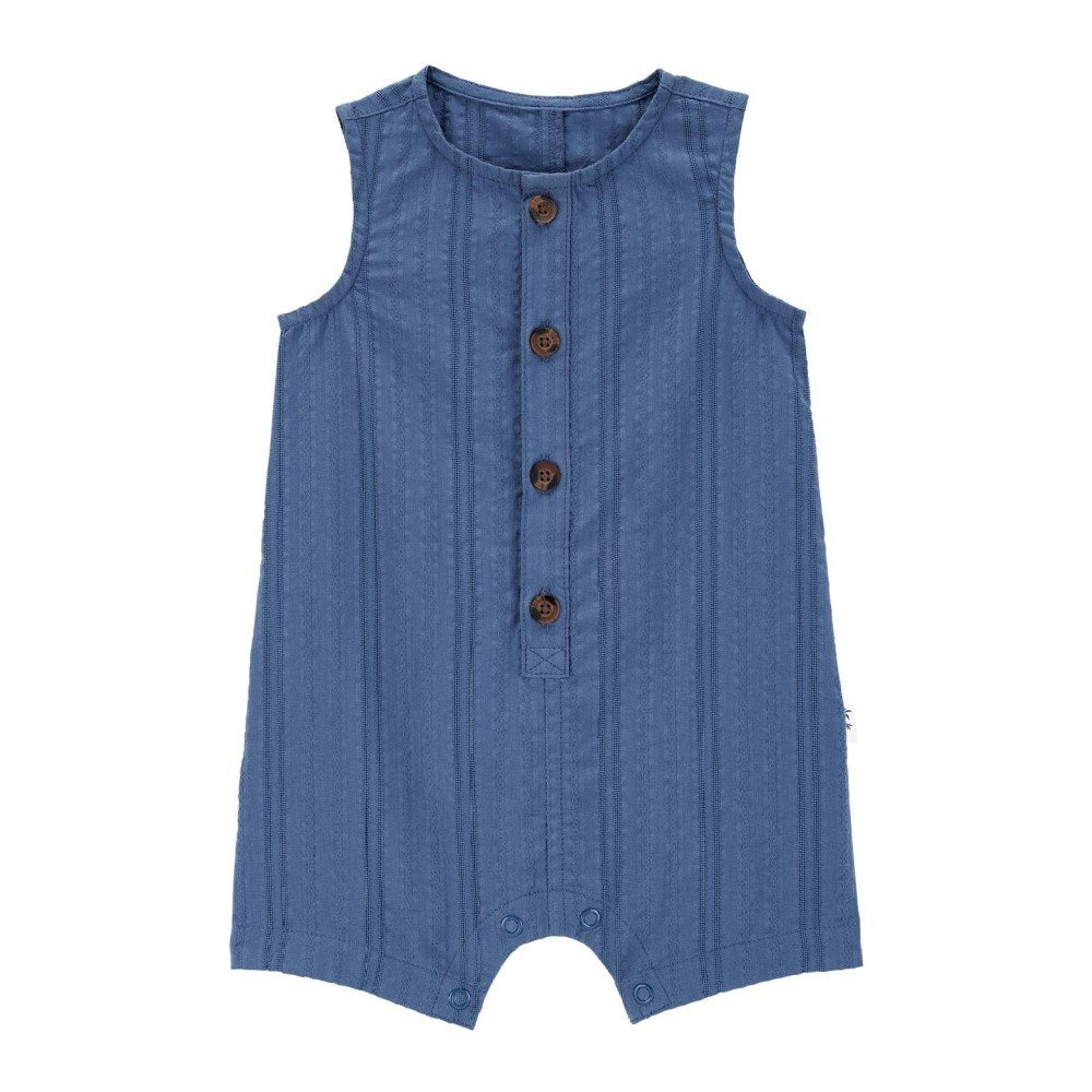 Carter's Erkek Bebek Kısa Tulum Mavi