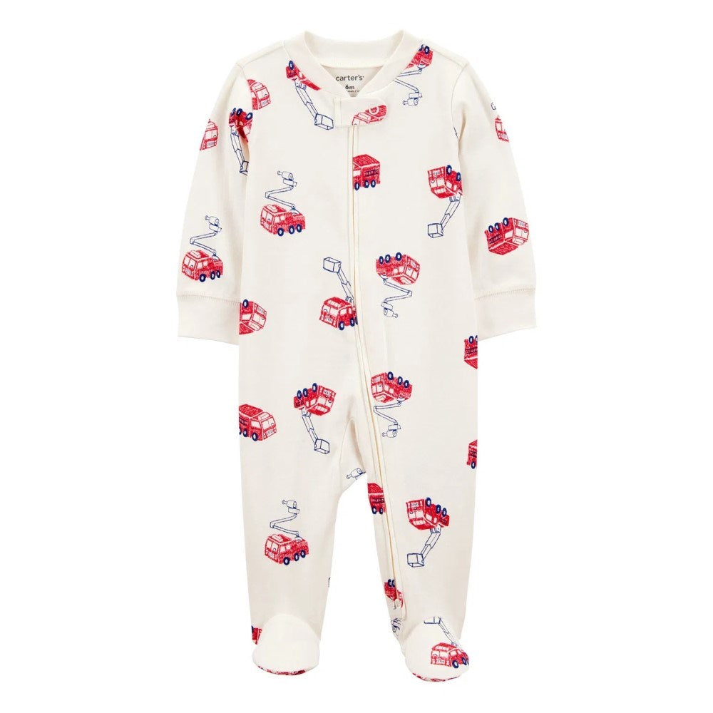 Carter's Erkek Bebek Patikli Tulum Ekru