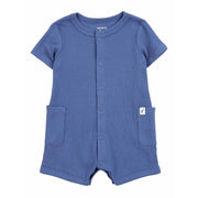 Carter's Erkek Bebek Romper Tulum Mavi