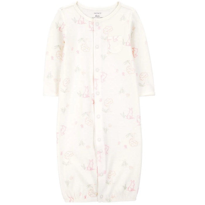 Carter's Kışlık Kız  Bebek Çorap Şapka Tulum 3'lü Set Açık Pembe