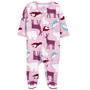 Carter's Kışlık Kız Bebek Polar Tulum Lila