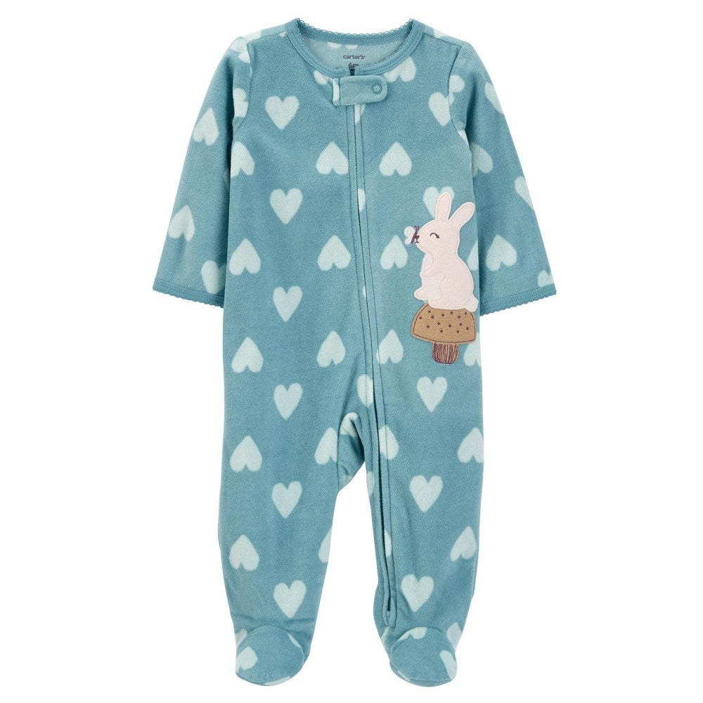 Carter's Kışlık Kız Bebek Polar Tulum Mint