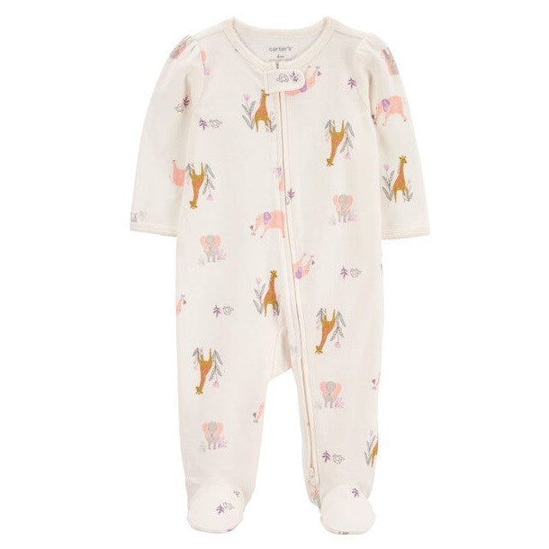 Carters Kışlık Kız Bebek Tulum Ekru