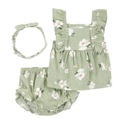Carter's Kız Bebek Alt Üst Takım 3'lü Set Yeşil