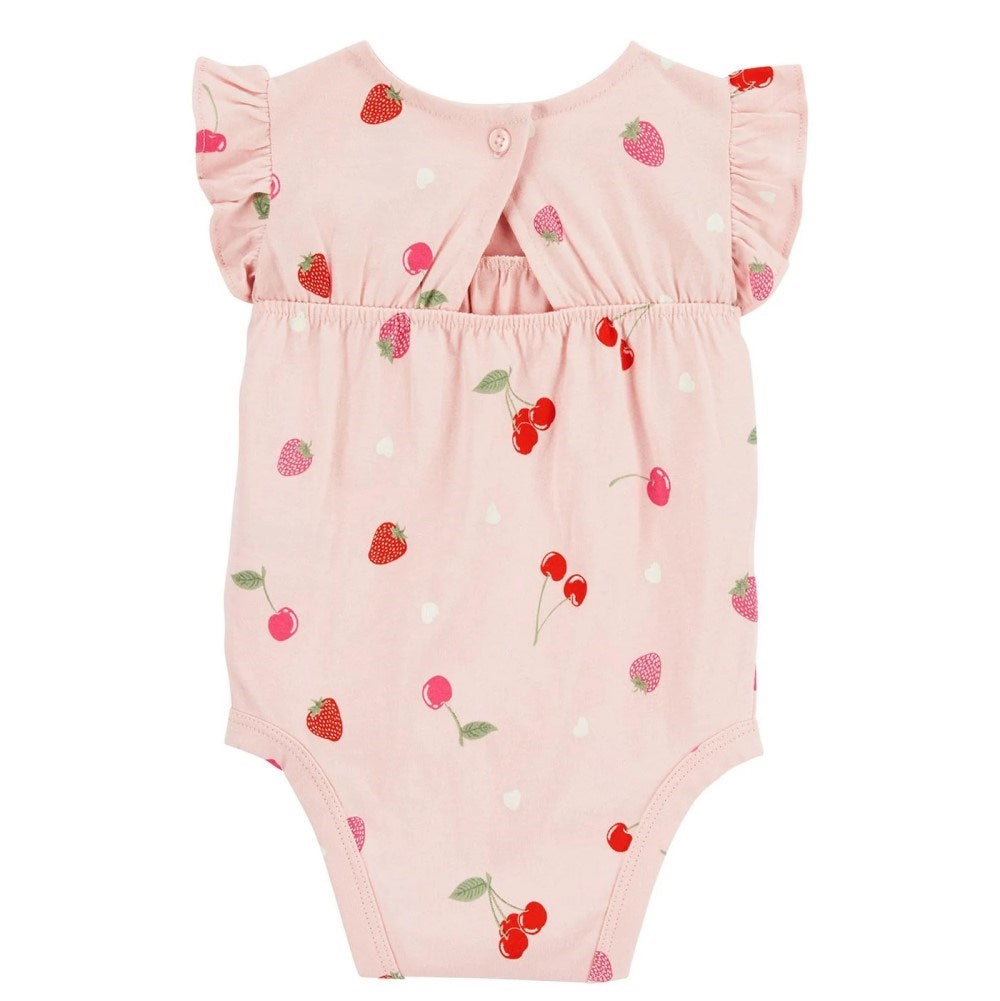 Carter's Kız Bebek Body Pantolon 2'li Set Kırmızı
