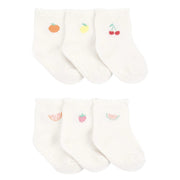 Carter's Kız Bebek Çorap 6'lı Set Ekru