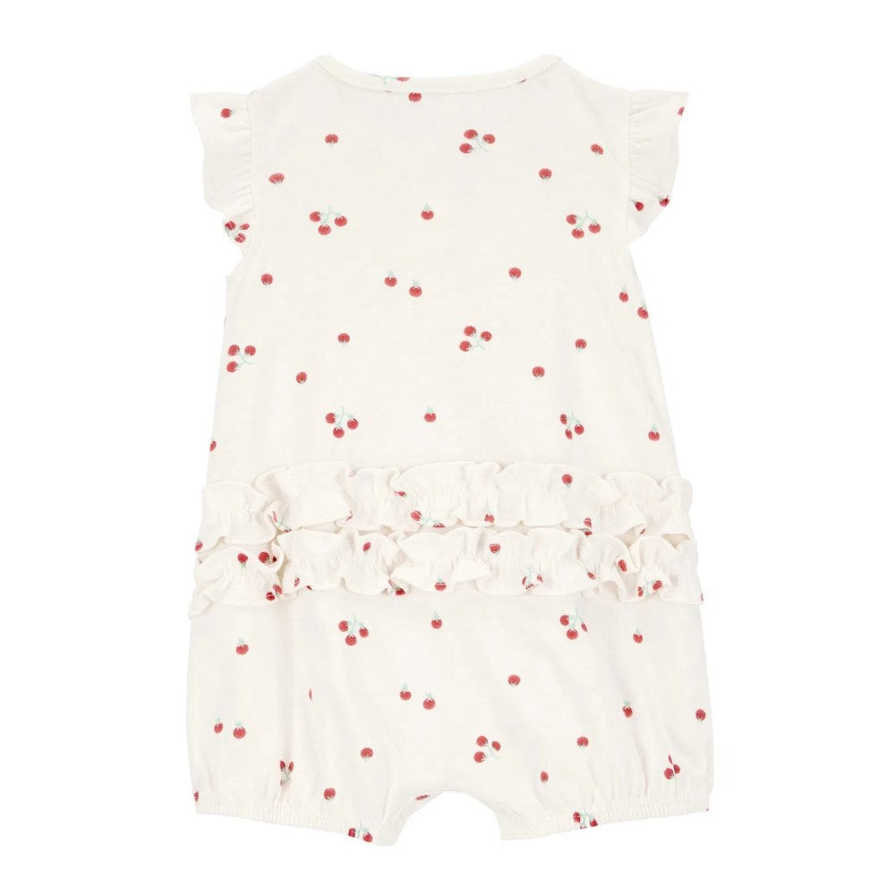 Carter's Kız Bebek Kısa Tulum Ekru