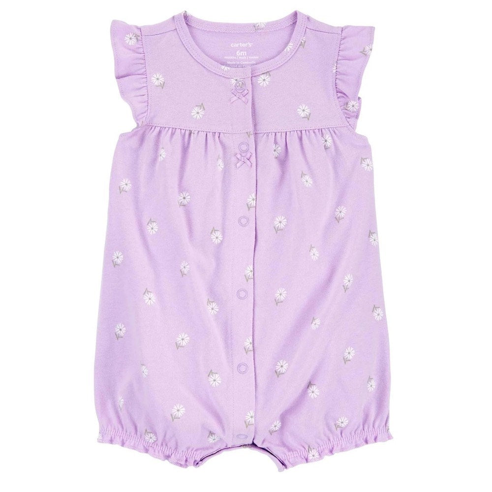 Carter's Kız Bebek Kısa Tulum Lila