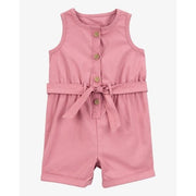 Carter's Kız Bebek Kısa Tulum Pembe