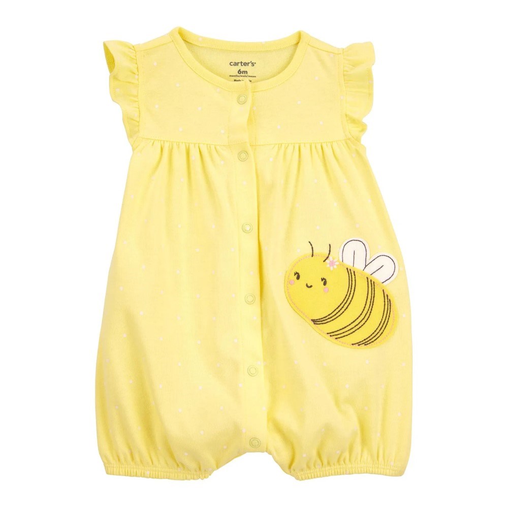 Carter's Kız Bebek Kısa Tulum Sarı