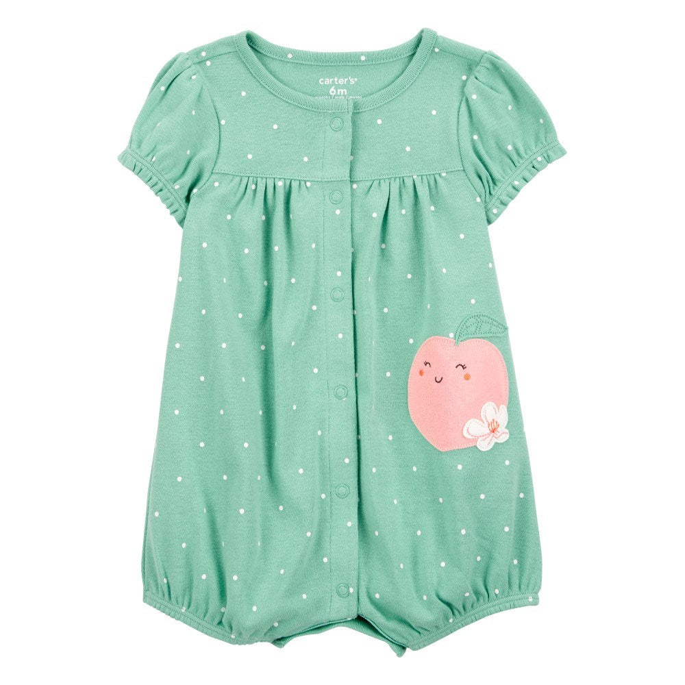 Carter's Kız Bebek Kısa Tulum Yeşil