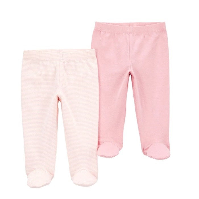 Carter's Kız Bebek Patikli Pantolon 2'li Set Pembe