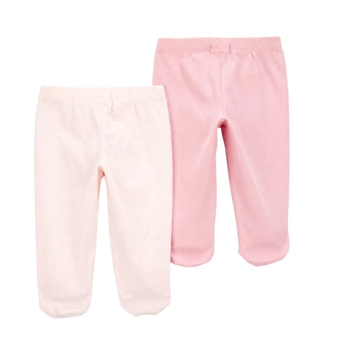 Carter's Kız Bebek Patikli Pantolon 2'li Set Pembe