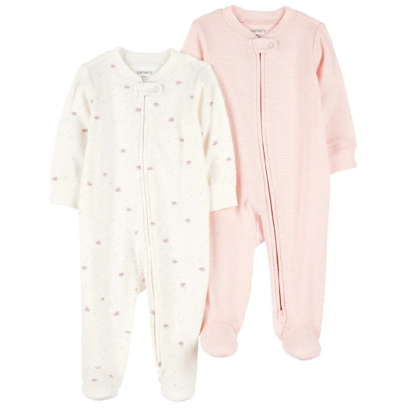 Carter's Kız Bebek Patikli Tulum 2'li Set Pembe