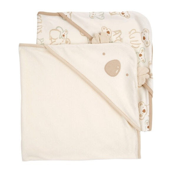 Carters Layette Bebek 2'li Banyo Havlusu Ekru