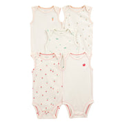 Carter's Layette Bebek Kısa Kollu Body 5'li Set Bej