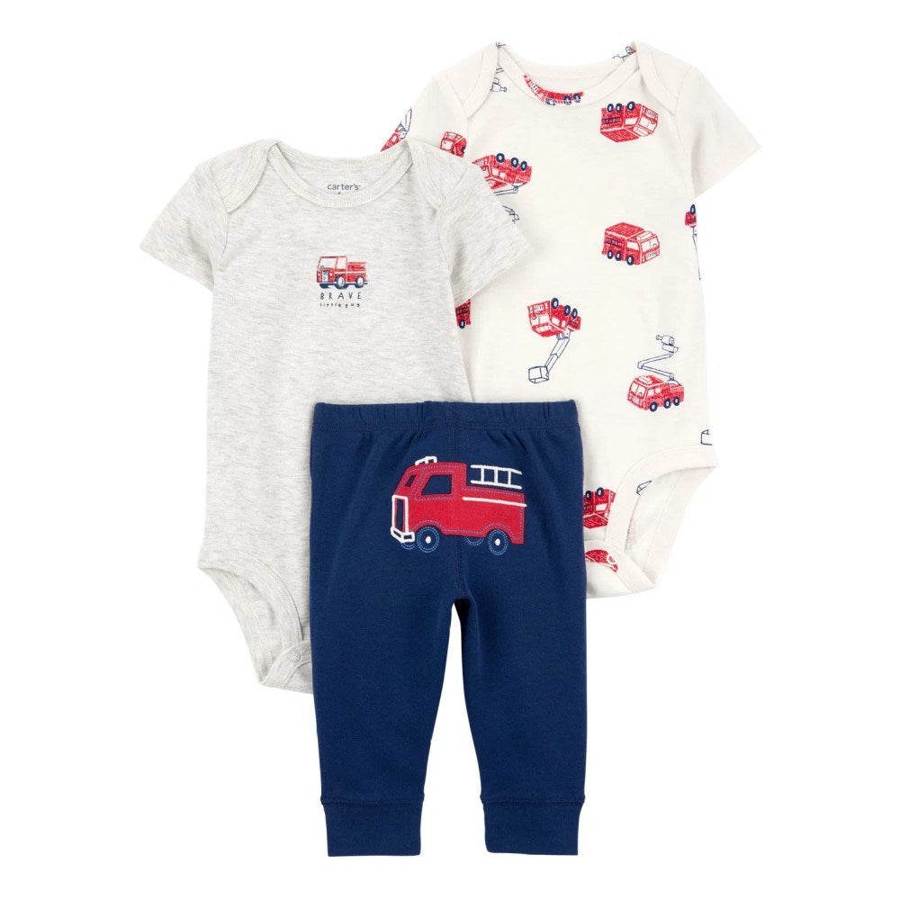 Carter's Layette Erkek Bebek Body Pantolon 3'ü Set Lacivert