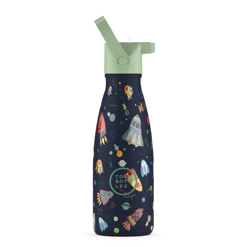 Cool Bottles Paslanmaz Çelik Suluk - The Kids Bottle Space Rockets 260 ml