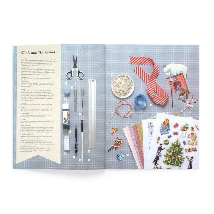 Thames And Hudson Christmas Collage Kit - Cut Up This Book - Kitap - Görsel 3