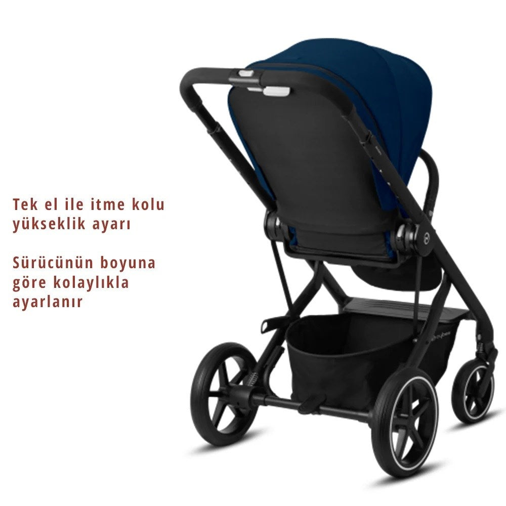 Cybex Balios S Lux Bebek Arabası Black Moon Black