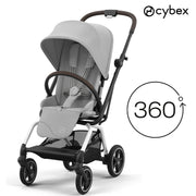 Cybex Eezy S Twist2 Kabin Boy 360 Derece Dönen Bebek Arabası Silver Fog Grey STD