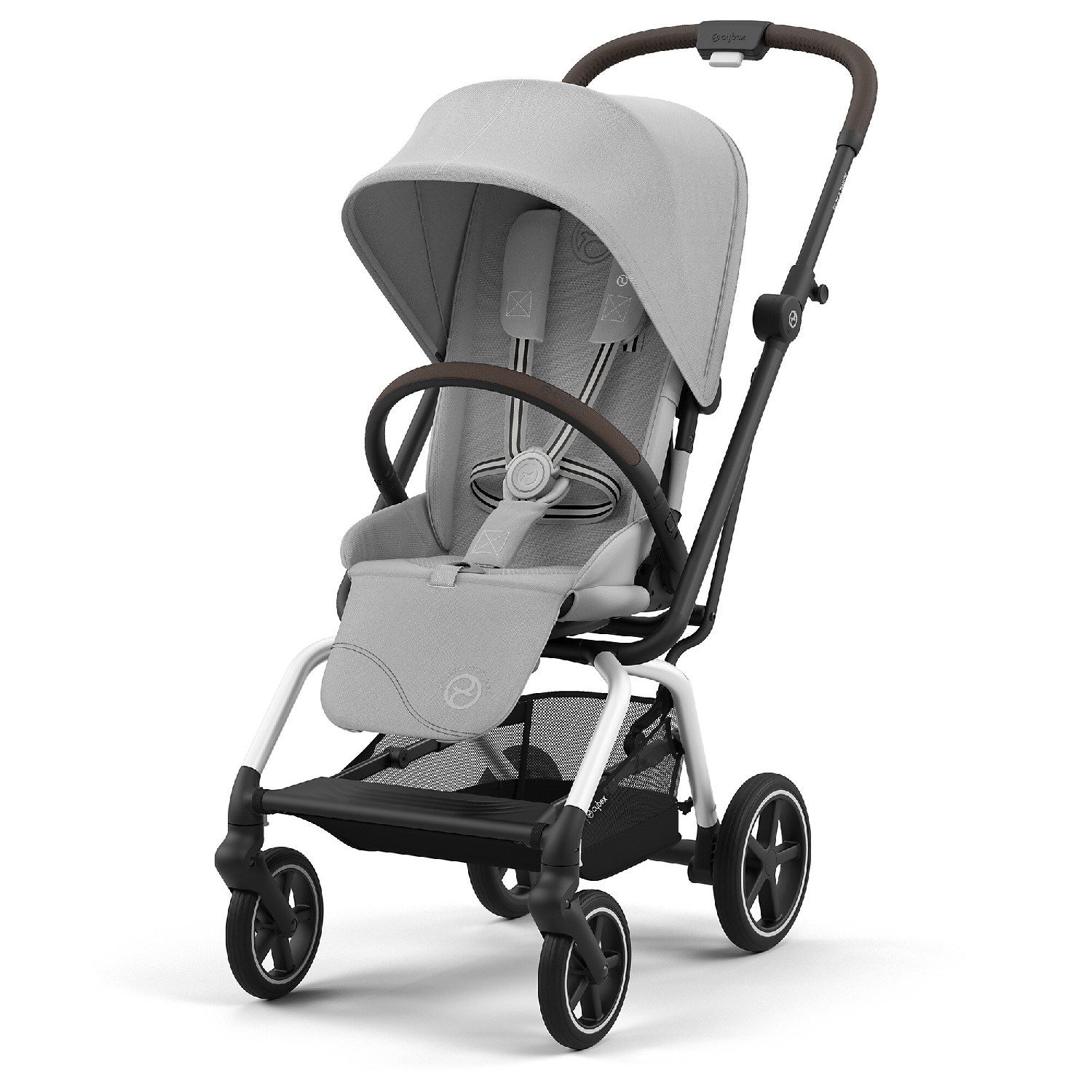 Cybex Eezy S Twist2 Kabin Boy 360 Derece Dönen Bebek Arabası Silver Fog Grey STD