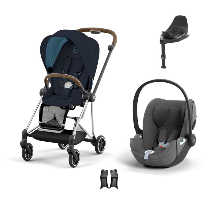 Cybex Mios Travel Sistem | Chrome Brown Midnight Blue & Cloud T Plus Bazalı Mirage Grey
