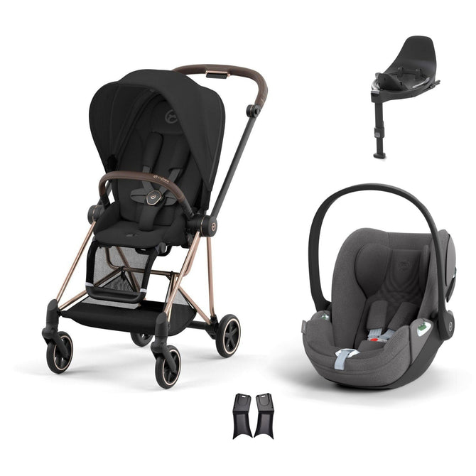 Cybex Mios Travel Sistem | Rosegold Sephia Black & Cloud T Plus Bazalı Mirage Grey