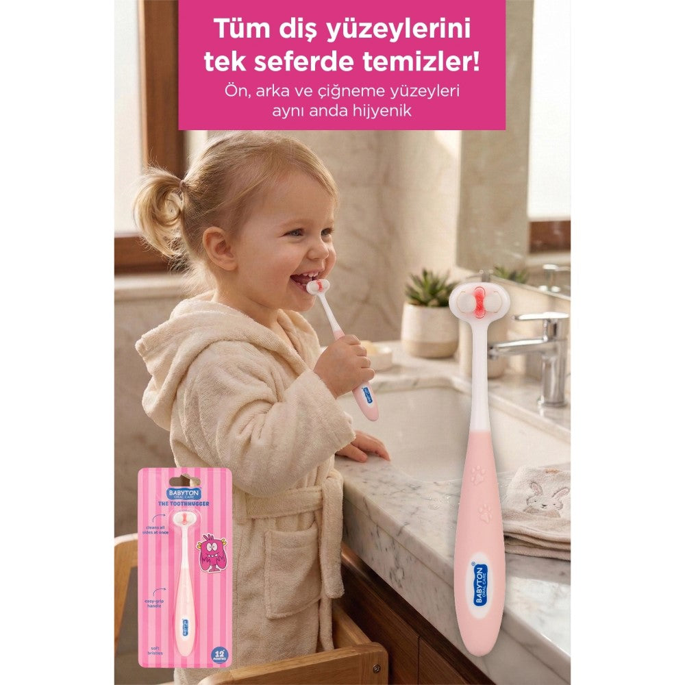Babyton 3 Boyutlu Diş Fırçası Pinky
