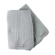Leander Matty 2li Set Müslin Örtü - Pearl Grey / Sage Green STD