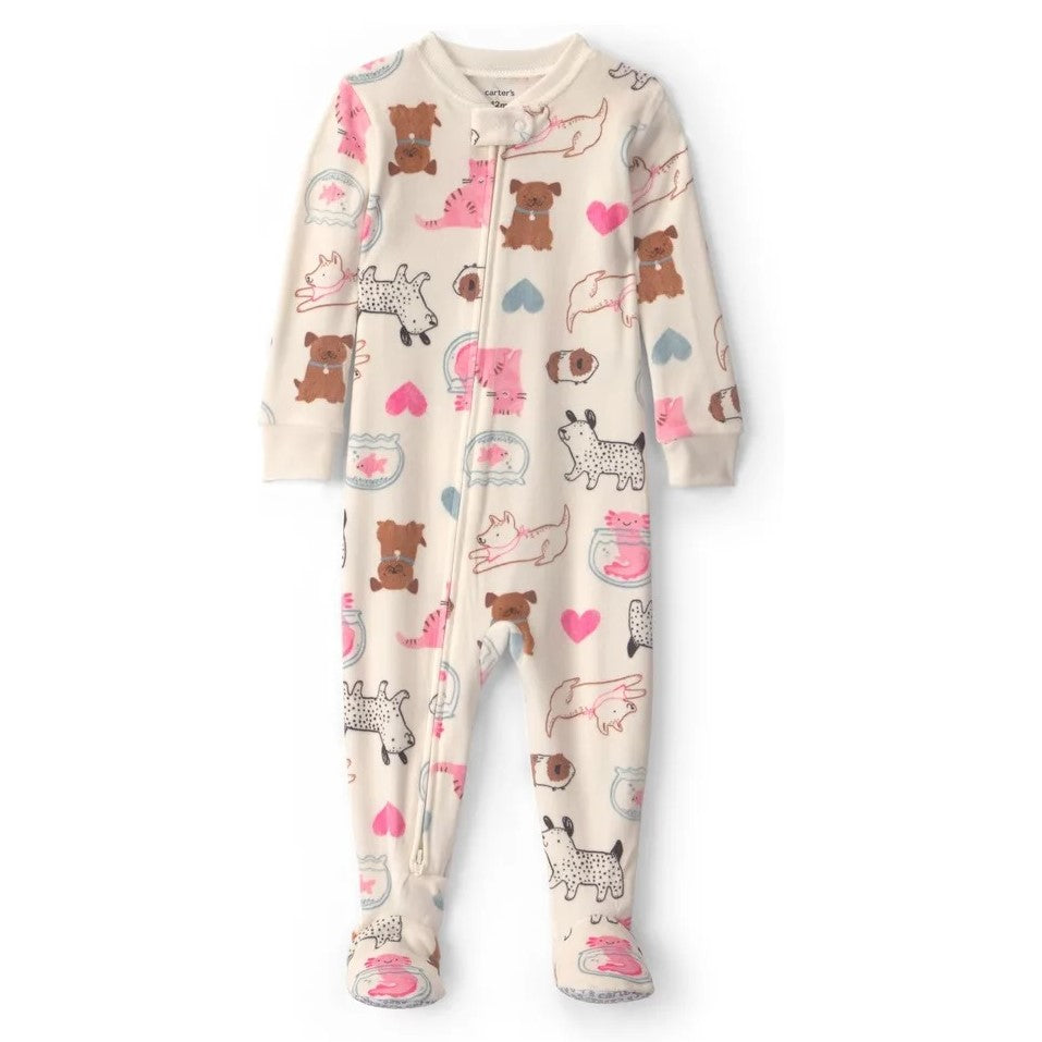 Carter's Kız Bebek Polar Tulum Ekru