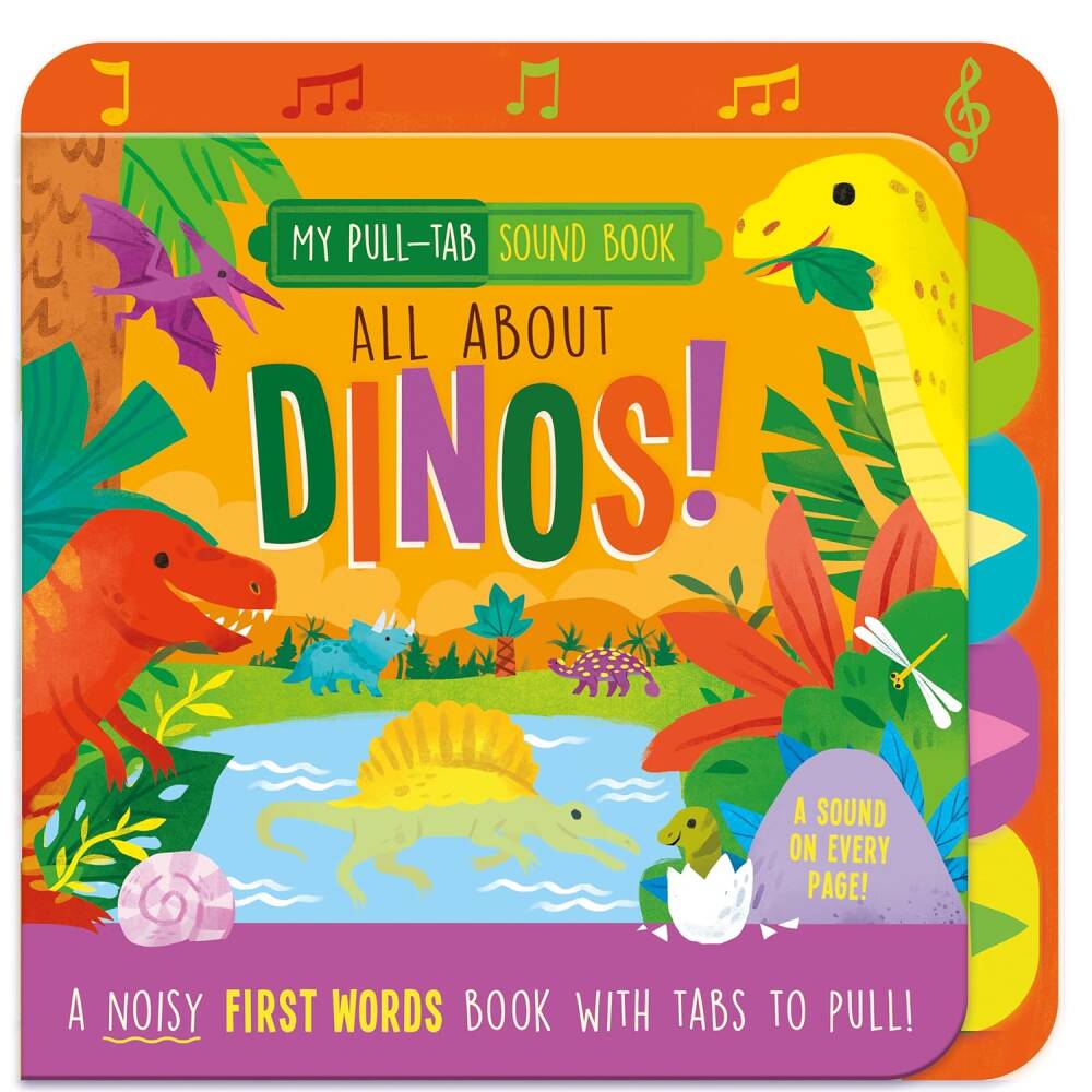 North Parade Publishing Dinos (Pull-Tab Sound Book) - Eğitici Oyuncak