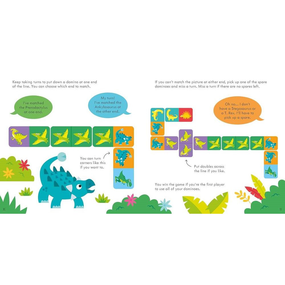 Usborne Dinosaur Dominoes Game - Kitap - Görsel 4