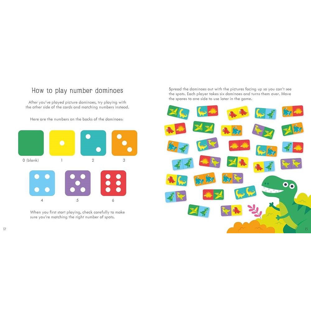Usborne Dinosaur Dominoes Game - Kitap - Görsel 5