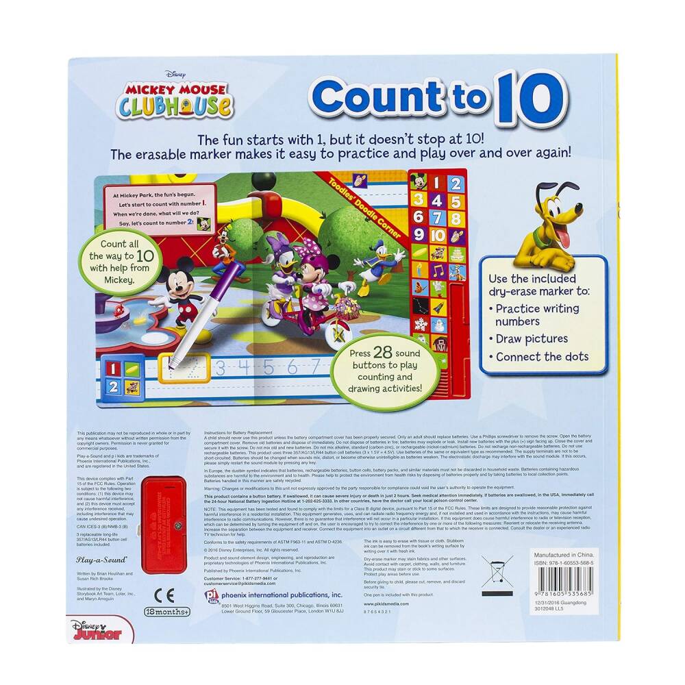 Pi Kids Disney: Mickey Mouse Clubhouse - Count to 10 - Kitap - Görsel 4