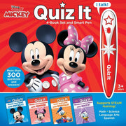 Pi Kids Disney: Mickey - Quiz It Pen - 4 Book Set And Talking Smart Pen - Kitap