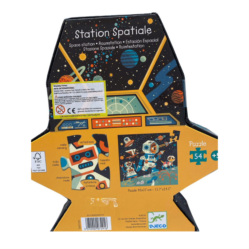 Djeco Dekoratif Puzzle 54 Parça - Space Station