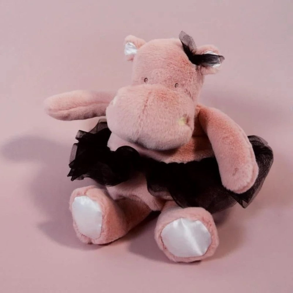 Doudou Tütülü Pembe Hipopotam 22 cm - Peluş - Görsel 2