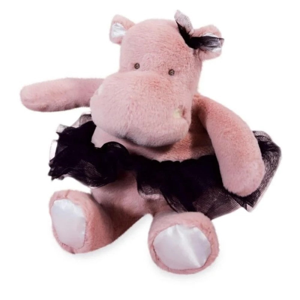 Doudou Tütülü Pembe Hipopotam 22 cm - Peluş