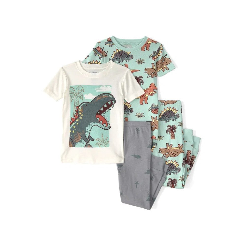 Carters Carter's Yazlık Erkek Çocuk Pijama Takımı 4'lü Set Yeşil - Pijamalar