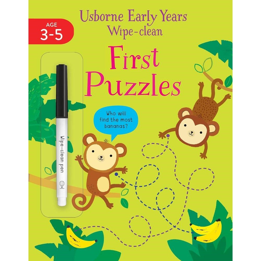 Usborne Early Years Wipe-Clean First Puzzles - Kitap