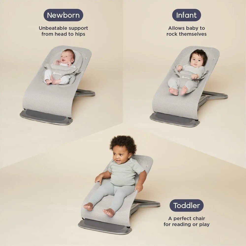 Ergobaby Bouncer Evolve Mesh (light grey) - Ana Kucağı Salıncak - Görsel 2