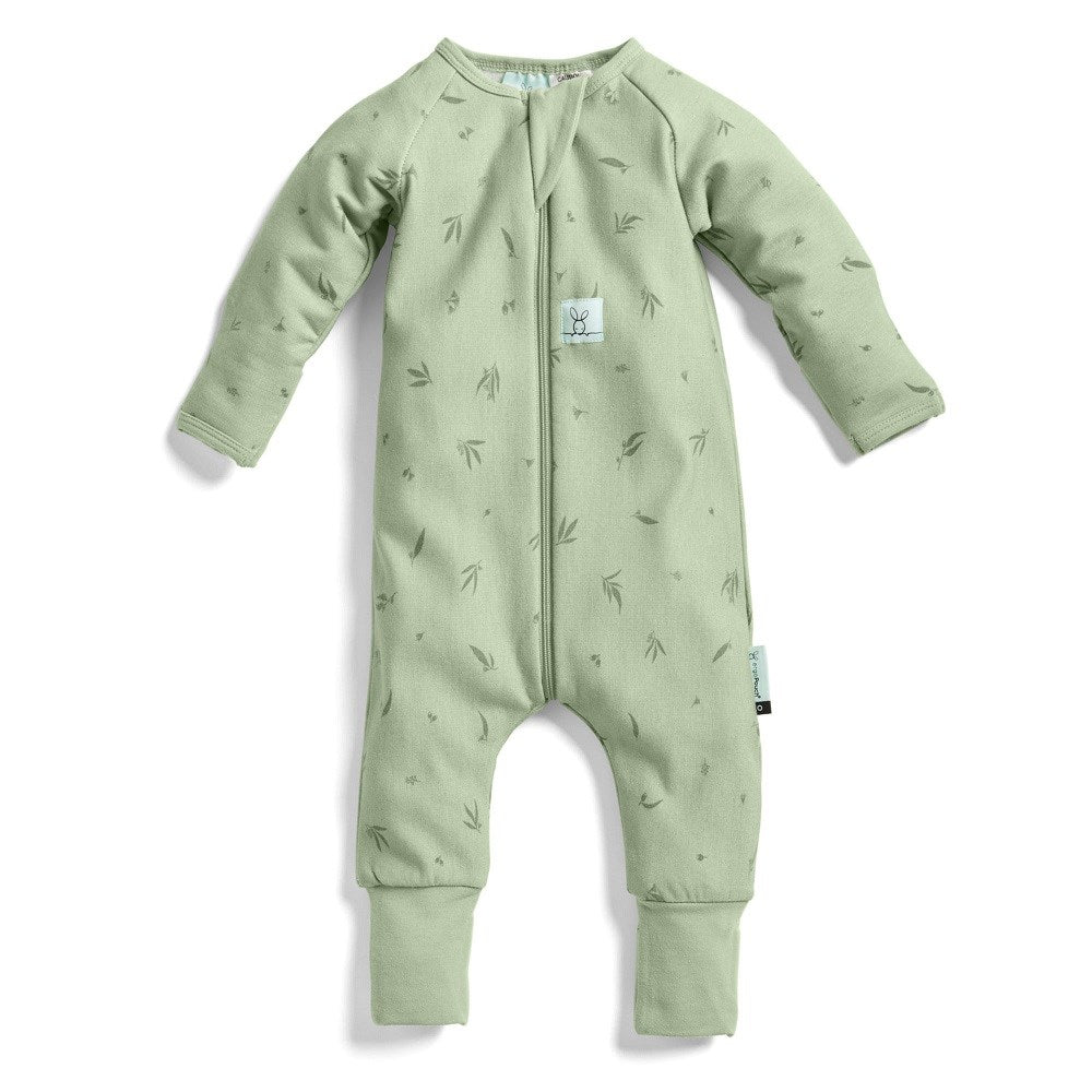 ErgoPouch Organik Pamuklu Patikli Pijama Tulum 0.2 TOG Willow Yeşil