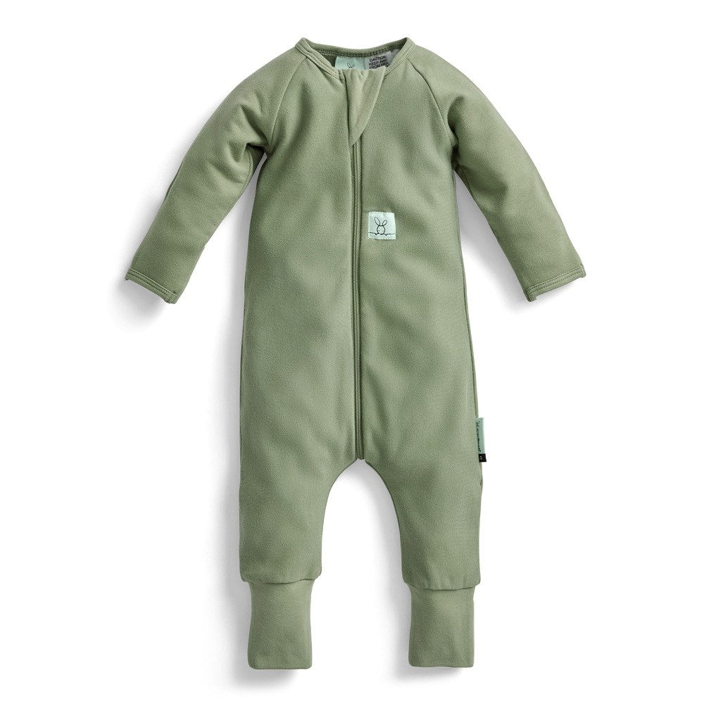 ErgoPouch Organik Pamuklu Patikli Pijama Tulum 1.0 TOG Moss Yeşil