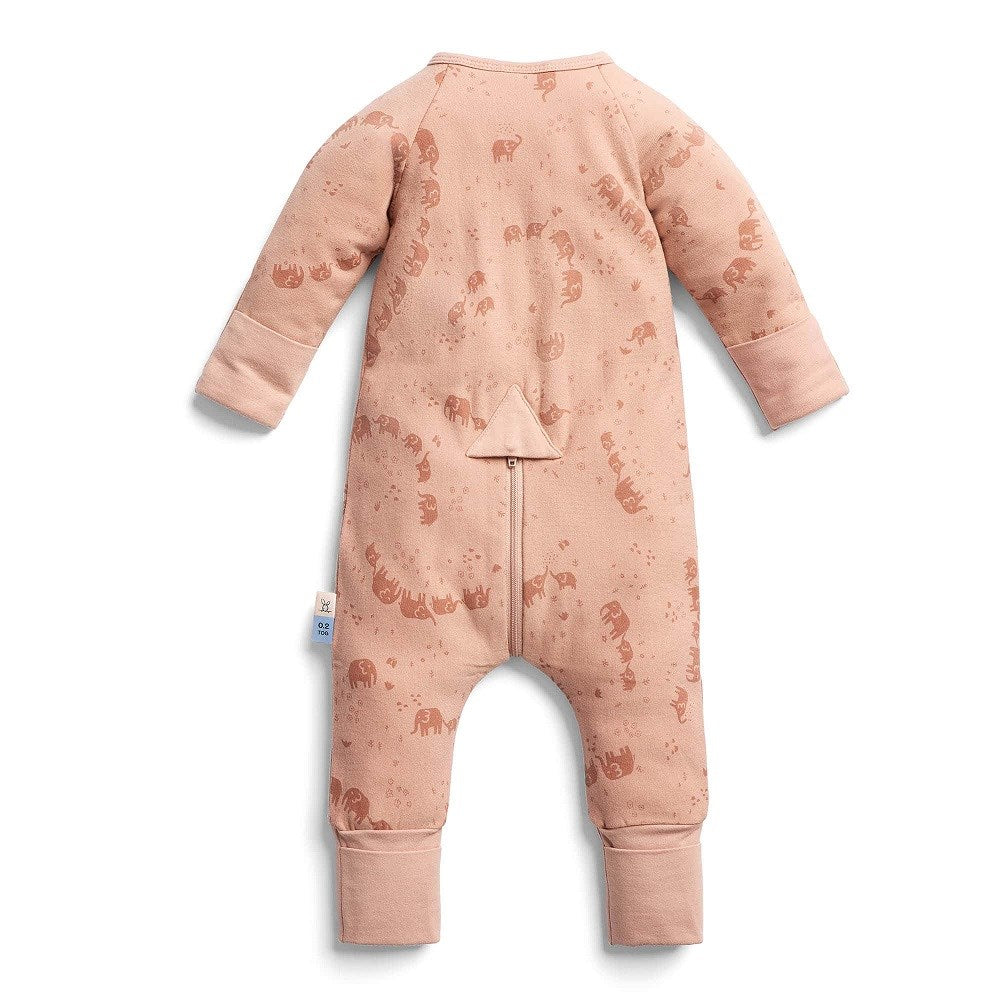 ErgoPouch Organik Pamuklu Patikli Pijama Tulum1.0 TOG Elephant Parade Pembe